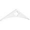 Ekena Millwork Pitch Turner Architectural Grade PVC Gable Pediment, 48"W x 12"H x 1"P (6/12) GPP048X012X100TUR - alternate 1